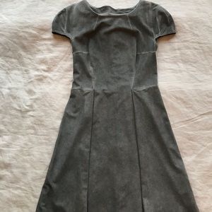 French Connection Faux Suede Grey Dress